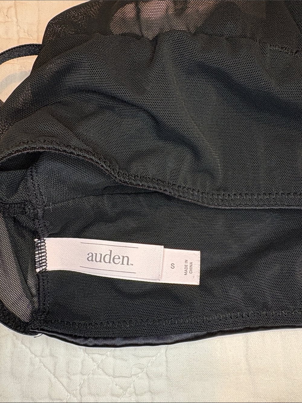NWOT Auden Black Longline Bralette with Adjustable Straps - Picture 4 of 7